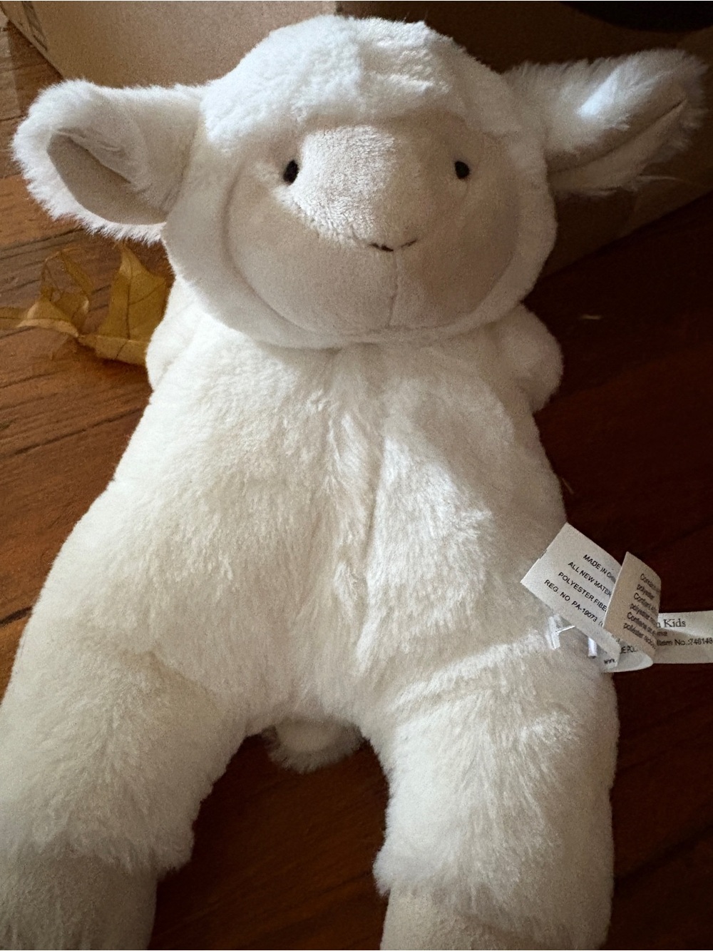 NWOT Pottery Barn kids Dream Glow Lamb Soft plush- White